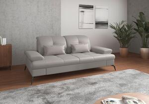 2,5SEDÁK, světle šedá, kombinace pravá kůže/látka Sit & More - Pohovky, Online Only