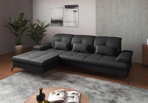 ROHOVÁ SEDAČKA, textil, kůže, černá Sit & More - Sedací soupravy, Online Only