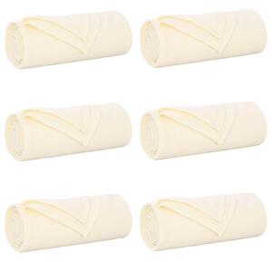Dekorační deky 6 pcs Krémová 200 x 150 cm Fleece