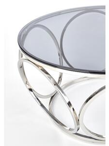 Konferenční stolek VINES kov/sklo