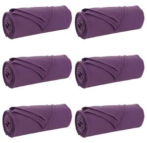 Dekorační deky 6 pcs Fialová 200 x 150 cm Fleece