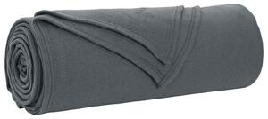 Plažová deka Tmavě šedá 350 x 270 cm Fleece