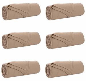 Dekorační deky 6 pcs Velbloudí 280 x 210 cm Fleece