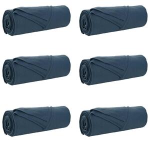 Dekorační deky 6 pcs Námořnická modrá 210 x 140 cm Fleece