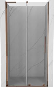 Mexen Velar L, posuvné sprchové dveře do otvoru 90 cm, 8mm čiré sklo, růžové zlato, 871-090-003-01-60