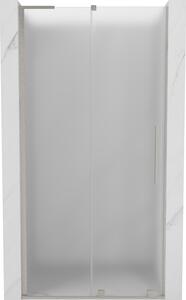 Mexen Velar L, posuvné sprchové dveře do otvoru 90 cm, 8mm sklo námraza, broušená ocel, 871-090-003-31-97