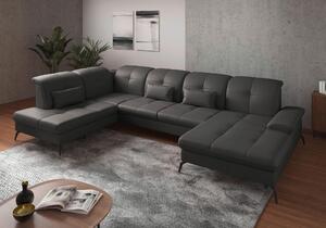 SEDACÍ SOUPRAVA, textil, kůže, mokka Sit & More - Sedací soupravy, Online Only