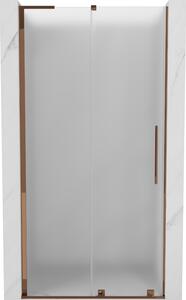 Mexen Velar L, posuvné sprchové dveře do otvoru 90 cm, 8mm sklo námraza, růžové zlato, 871-090-003-31-60