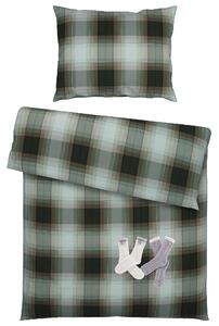 POVLEČENÍ, flanel, přírodní barvy, olivově zelená, 140/200 cm S. Oliver - Povlečení