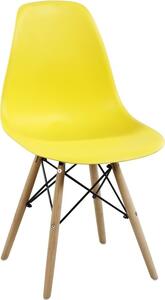Casarredo Plastová jídelní židle MODENA II žlutá