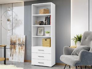 HezkýNábytek.cz Regál Teratino 3SZ (bílá). 1104880