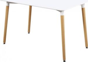 Casarredo Jídelní stůl MODENA II 120x80, bílá/buk