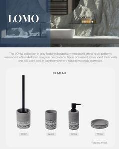 Erga LOMO, miska na mýdlo k postavení, betonová šedá, ERG-08396