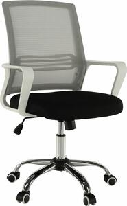 Tempo Kondela Kancelářská židle APOLO, síťovina šedá/černá/bílý plast