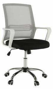 Tempo Kondela Kancelářská židle APOLO, síťovina šedá/černá/bílý plast
