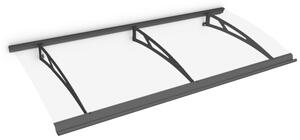 Schulte Vchodová stříška Exclusive - Line - Plus čiré plexi 200 cm Antracit