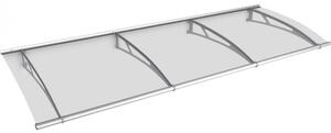 Schulte Dveřní vchodová stříška Polymer Lightline L čiré plexi Nerez 270 cm