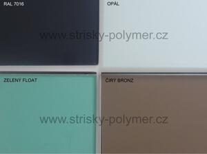 Strisky-polymer.cz Skleněná stříška nad dveře s táhly 150 cm saténové sklo 10mm ESG