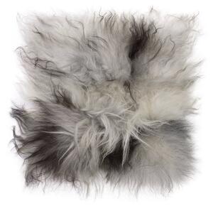ARCTIC FUR Ovčí kožešina podsedák 40x40 cm, šedý, nebarvený