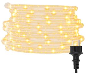 Světelný provaz s 2400 LED diodami Teplá bílá 100 m PVC
