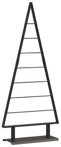 Kovový vánoční stromeček s stojanem Černá 125,5 cm Ocel