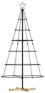 Vánoční kuželový stromeček s stojanem Černá 154 cm Ocel