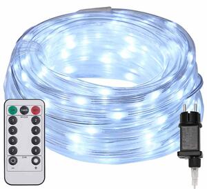 Světelný provaz s 1200 LED diodami Studená Bílá 50 m PVC