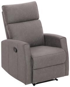 RELAXAČNÍ KŘESLO, kov, textil, šedá Xora - Relaxační křesla