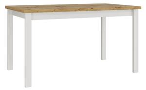 Rozkládací jídelní stůl Deasal 80 x 140 180 II (dub artisan + bílá) (pro 4-8 osob)