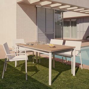 Rozkládací zahradní jídelní stůl z polywoodu Kave Home Canyelles 140/200 x 90 cm