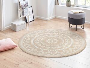 Kusový koberec Celebration 105505 Valencia Ivory kruh 200x200 cm