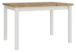 Rozkládací jídelní stůl Deasal 80 x 120 150 I (dub artisan + bílá) (pro 2-6 osob)
