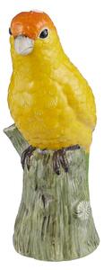 LORA Dekorace papoušek 20 cm - žlutá