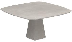 Royal Botania Betonový jídelní stůl Conix, Royal Botania, 150x150x75 cm, podnož beton, deska beton
