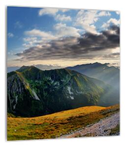 Obraz horské skalnaté krajiny (30x30 cm)