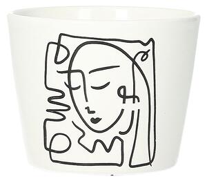 Ozdobný květináč Face II výška 8cm