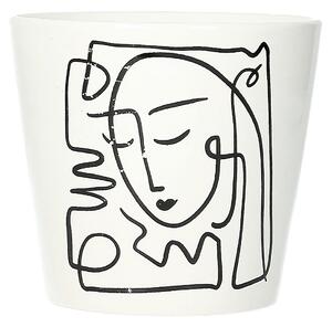 Ozdobný květináč Face II výška 12cm