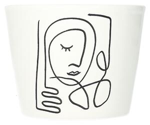 Ozdobný květináč Face I výška 8cm
