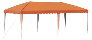 Párty stan s výsuvným stánkem 575 x 290 x 245 cm Oranžová