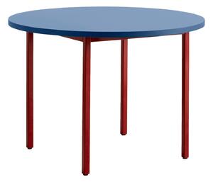 HAY Jídelní stůl Two-Colour Ø105, Red / Blue