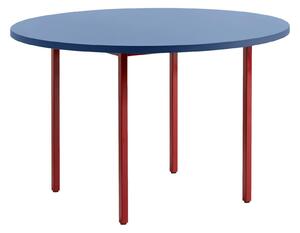 HAY Jídelní stůl Two-Colour Ø120, Red / Blue