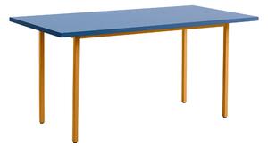 HAY Jídelní stůl Two-Colour 160, Ochre / Blue