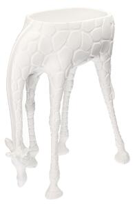 Bílý držák na květináč Giraffe