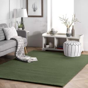 Tutumi Rabbit, hedvábný vysoký koberec 200x140cm, olivová, SHG-09625