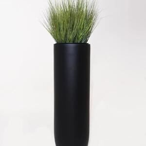 Vivanno květináč SOLERIO, sklolaminát, výška 100 cm, černá