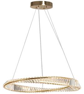 Toolight Toolight, LED křišťálová lampa 42W APP1064-1CP, zlatá, OSW-00676