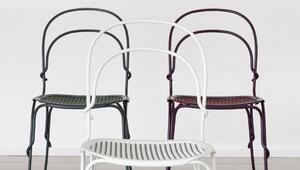 Výprodej Magis designové zahradní židle Vigna Chair (bílý rám/ sedák bílo-šedý)
