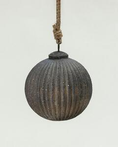 Skleněná baňka Rustic Black 10 cm