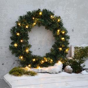 Svítící vánoční věnec - Alaska - 50 cm