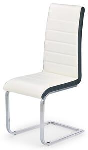 Jídelní židle SCK-132 bílá/černá/chrom